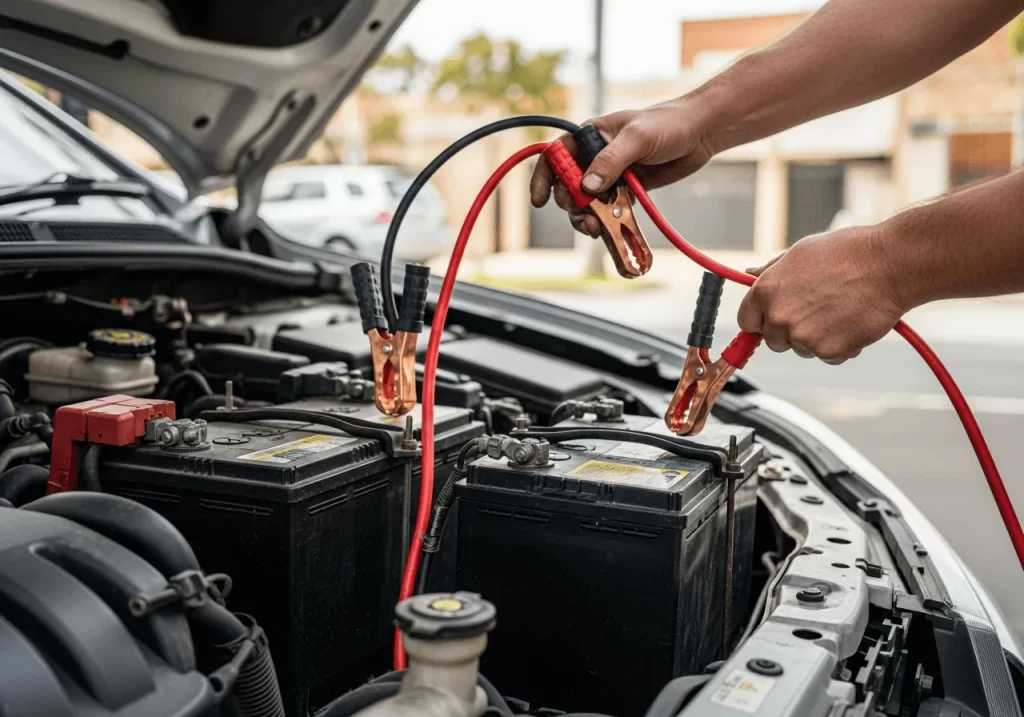 Jump Start a Car with Jumper Cables