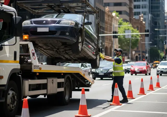 Tow truck for overheating car in Sydney