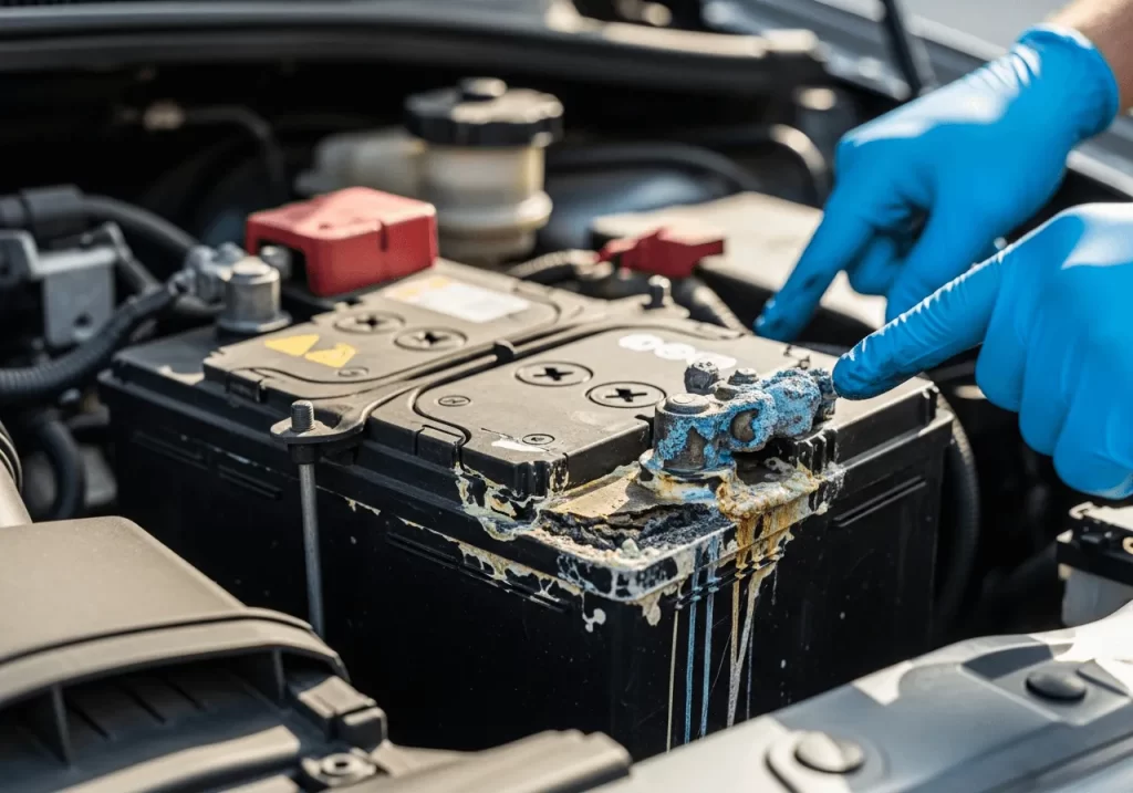  checking leak batteries
