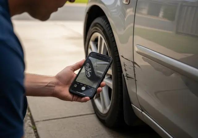 Take Photos and Record Existing Vehicle Condition