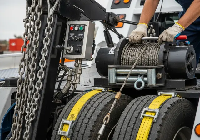 licensed towing company equipment safety check before vehicle transport
