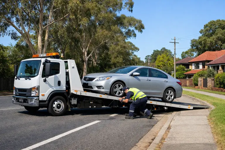 Tow Truck Lane Cove assisting car