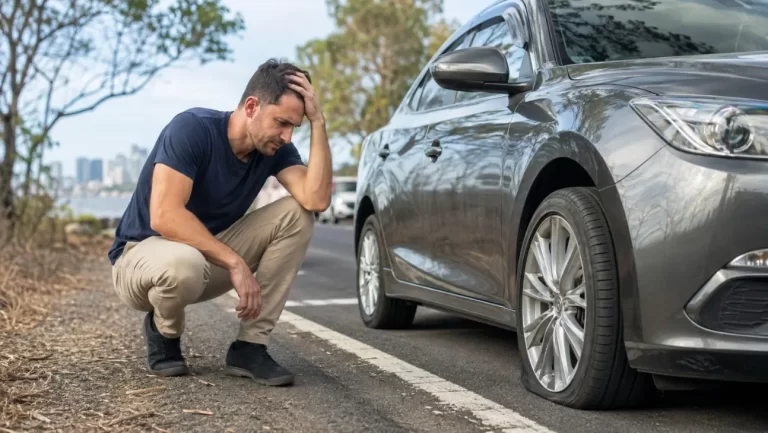 can you drive on a flat tyre