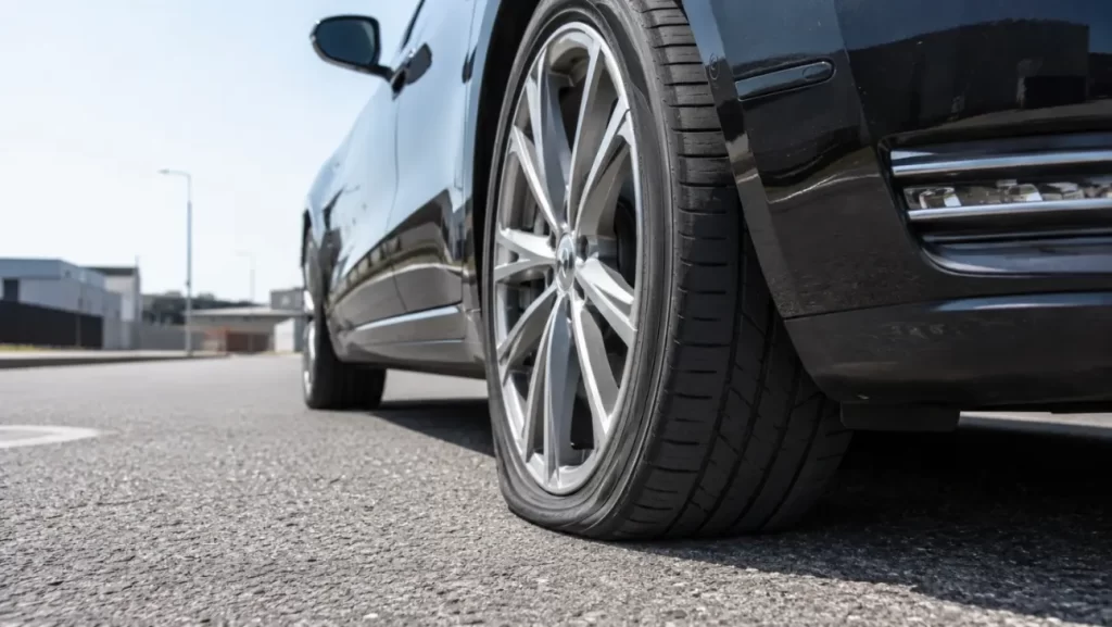 Run flat tyre after air loss