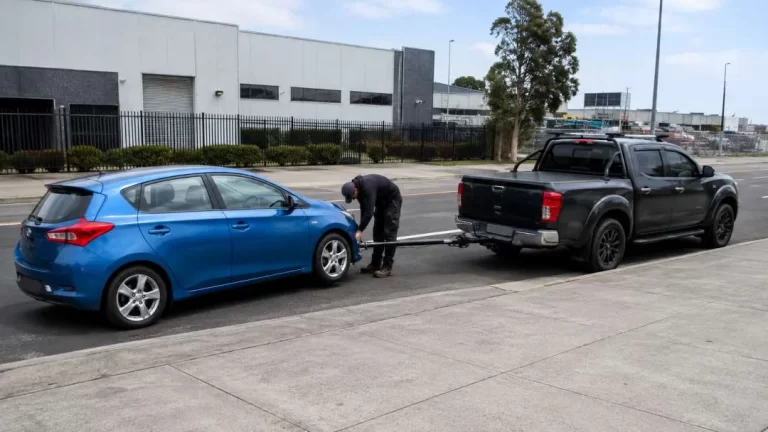 how to tow a car with a car