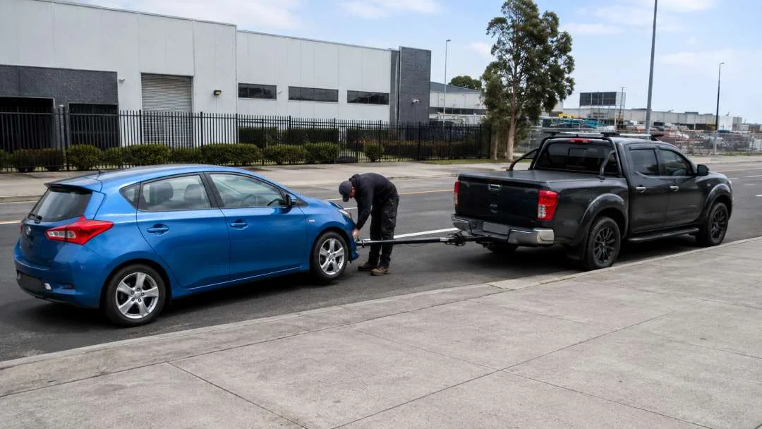 how to tow a car with a car