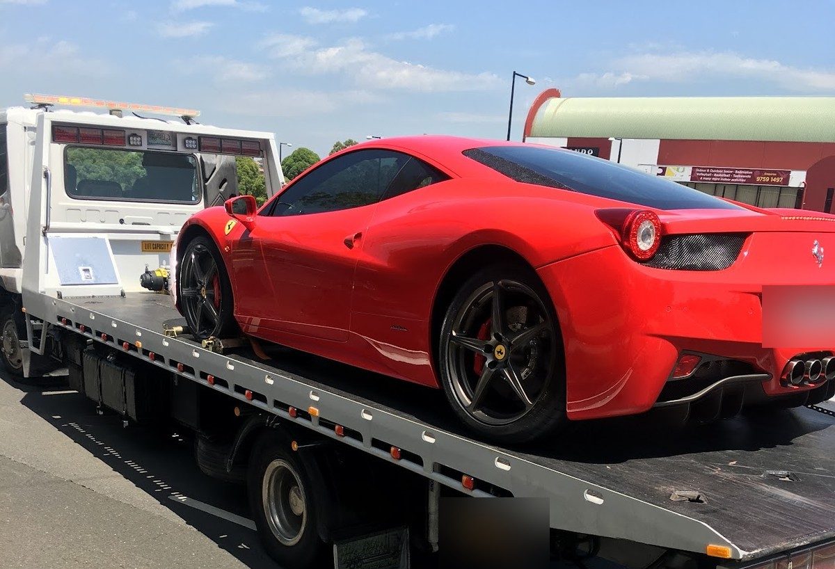 Prestige car towing