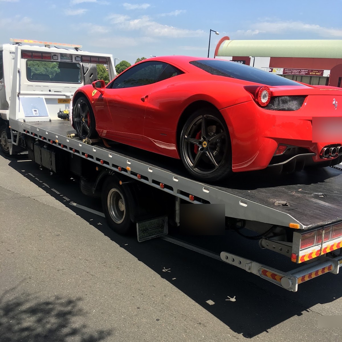 Prestige car towing
